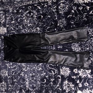 Sleek Black Faux Leather Pants
